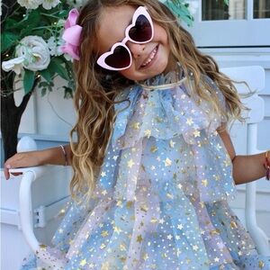 Lola + The Boys Pastel Stars Dress, 6
